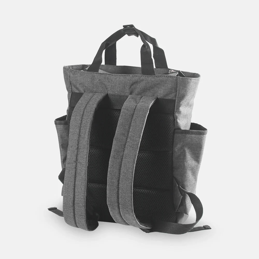 TINNIES BABY DIAPER BAG PACK | MINIMAL TEXTURED GRAY