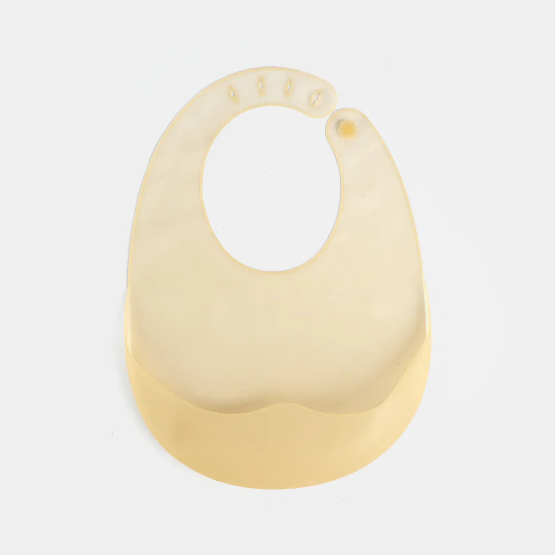 BABY SOFT SILICONE BIB | EASY CLEAN & FOOD CATCHER