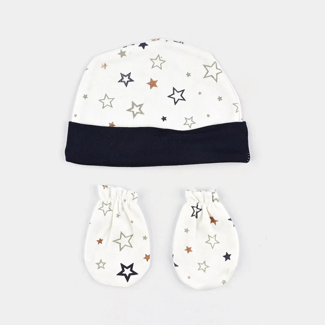 BABY SWADDLE WITH CAP & MITTENS – SOFT & COZY NEWBORN SET